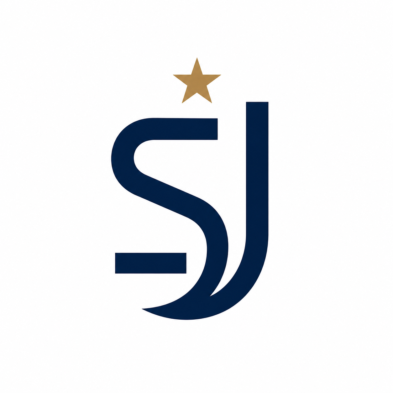SJ monogram with gold star